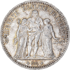 Moneta, Francia, Hercule, 5 Francs, 1874, Paris, BB, Argento, KM:820.1