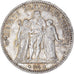 Moneta, Francia, Hercule, 5 Francs, 1874, Paris, BB, Argento, KM:820.1