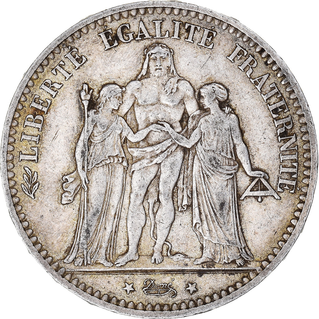 Coin, France, Hercule, 5 Francs, 1875, Paris, EF(40-45), Silver, KM:820.1