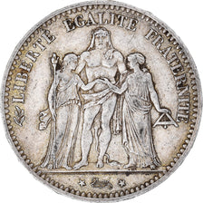 Coin, France, Hercule, 5 Francs, 1875, Paris, EF(40-45), Silver, KM:820.1
