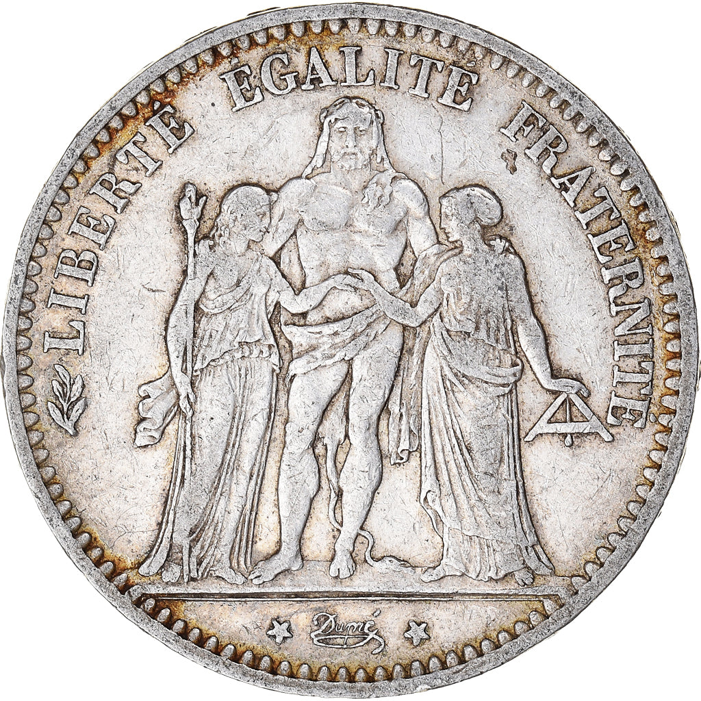 Coin, France, Hercule, 5 Francs, 1876, Paris, EF(40-45), Silver, KM:820.1