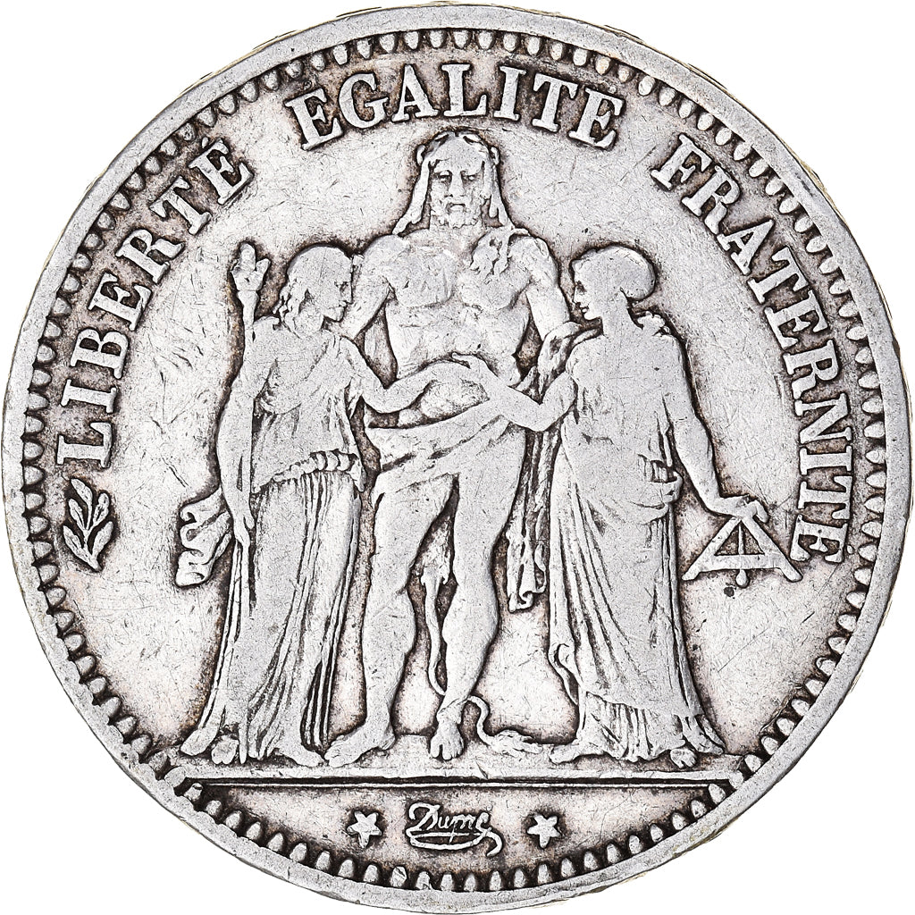 Coin, France, Hercule, 5 Francs, 1873, Paris, VF(30-35), Silver, KM:820.1