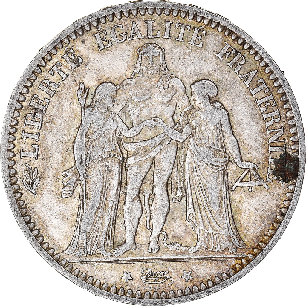Coin, France, Hercule, 5 Francs, 1873, Paris, EF(40-45), Silver, KM:820.1