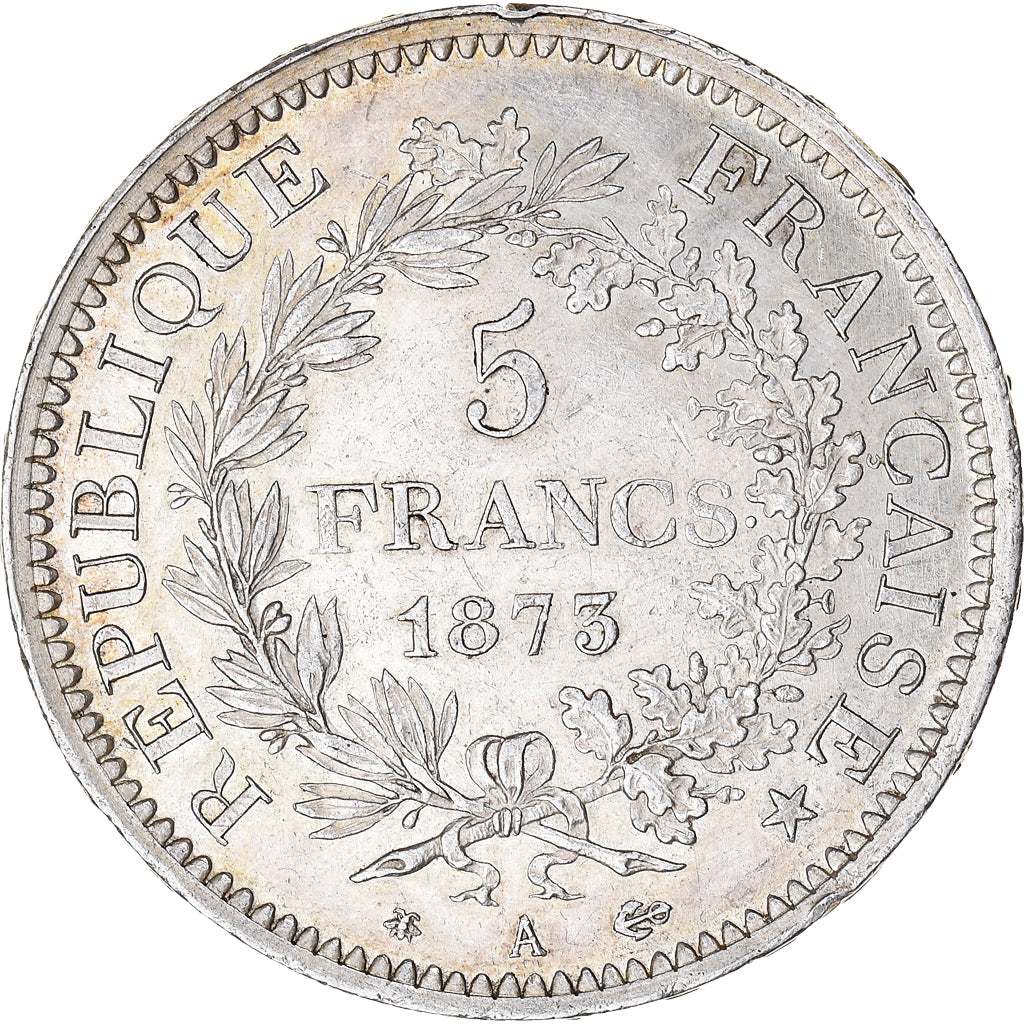 Coin, France, Hercule, 5 Francs, 1873, Paris, AU(50-53), Silver, KM:820.1