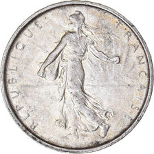 Moeda, França, Semeuse, 5 Francs, 1968, AU(50-53), Prata, KM:926, Gadoury:770