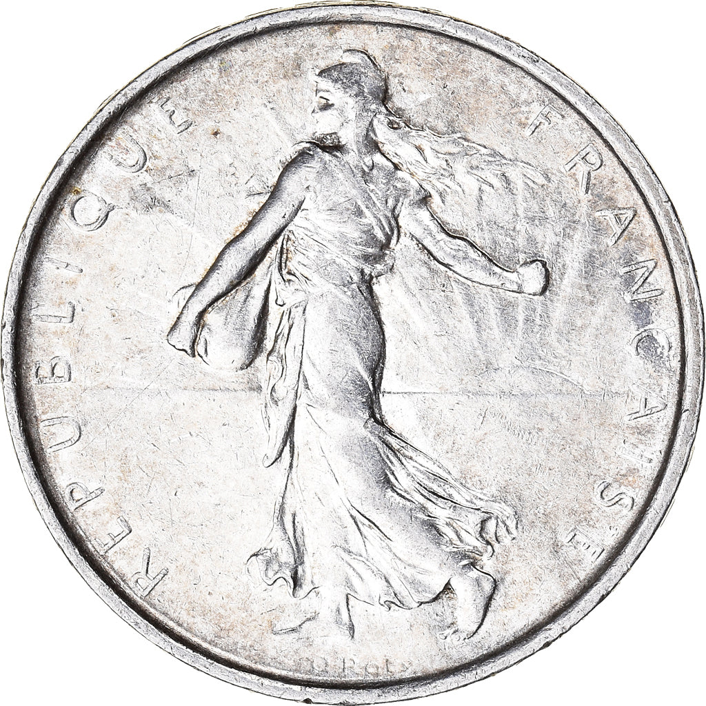 Coin, France, Semeuse, 5 Francs, 1967, Paris, AU(50-53), Silver, KM:926