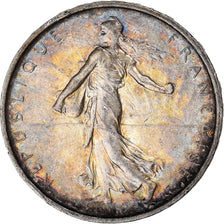 Monnaie, France, Semeuse, 5 Francs, 1967, Paris, Patine irisée, SUP, Argent