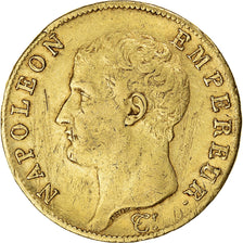 Moeda, França, Napoléon I, 40 Francs, AN 13, Paris, EF(40-45), Dourado