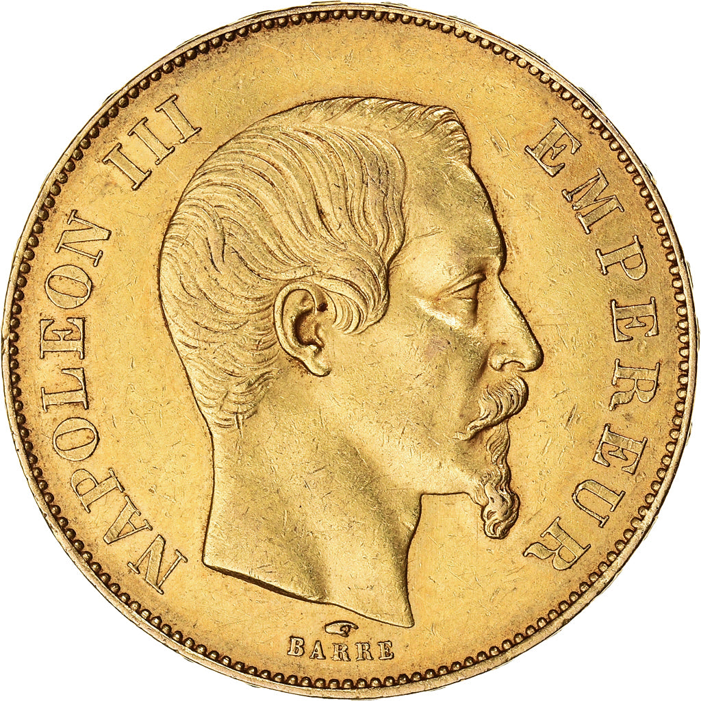 Münze, Frankreich, Napoleon III, 50 Francs, 1856, Paris, SS+, Gold, KM:785.1