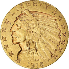 Münze, Vereinigte Staaten, Indian Head, $5, Half Eagle, 1915, Philadelphia