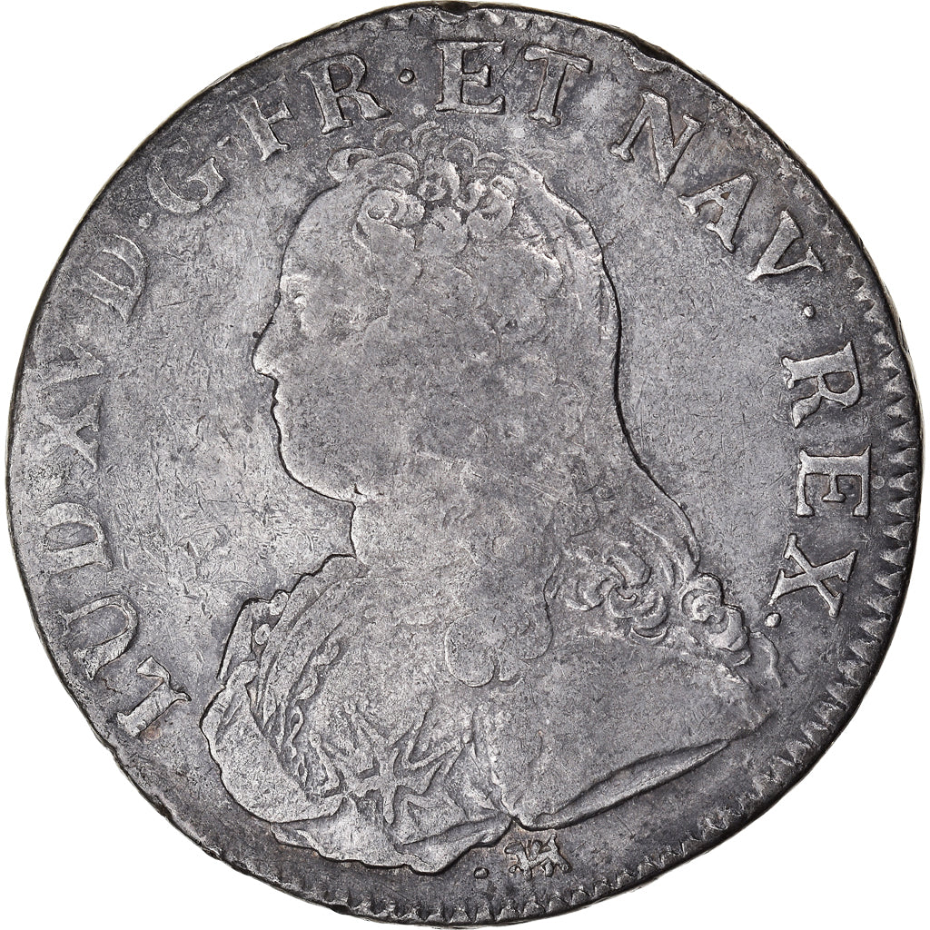 Coin, France, Louis XV, Ecu aux branches d'olivier, 1726, La Rochelle