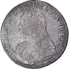 Coin, France, Louis XV, Ecu aux branches d'olivier, 1726, La Rochelle