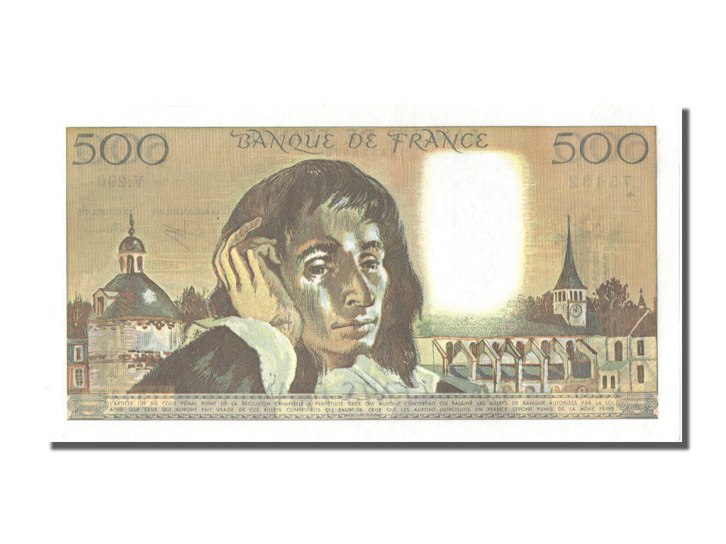 Billet, France, 500 Francs, 500 F 1968-1993 ''Pascal'', 1989, 1989-02-02, NEUF