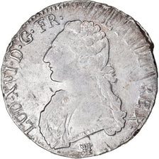 Moneda, Francia, Louis XVI, Ecu aux branches d'olivier, 1780, Limoges, BC+