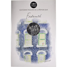France, Monnaie de Paris, 10 Euro, Fraternité Hiver Sempé, 2014, Paris