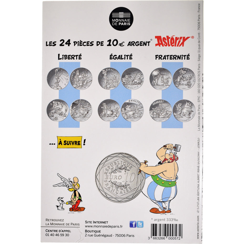 France, Monnaie de Paris, 10 Euro, Astérix Fraternité (Astérix chez les bretons)