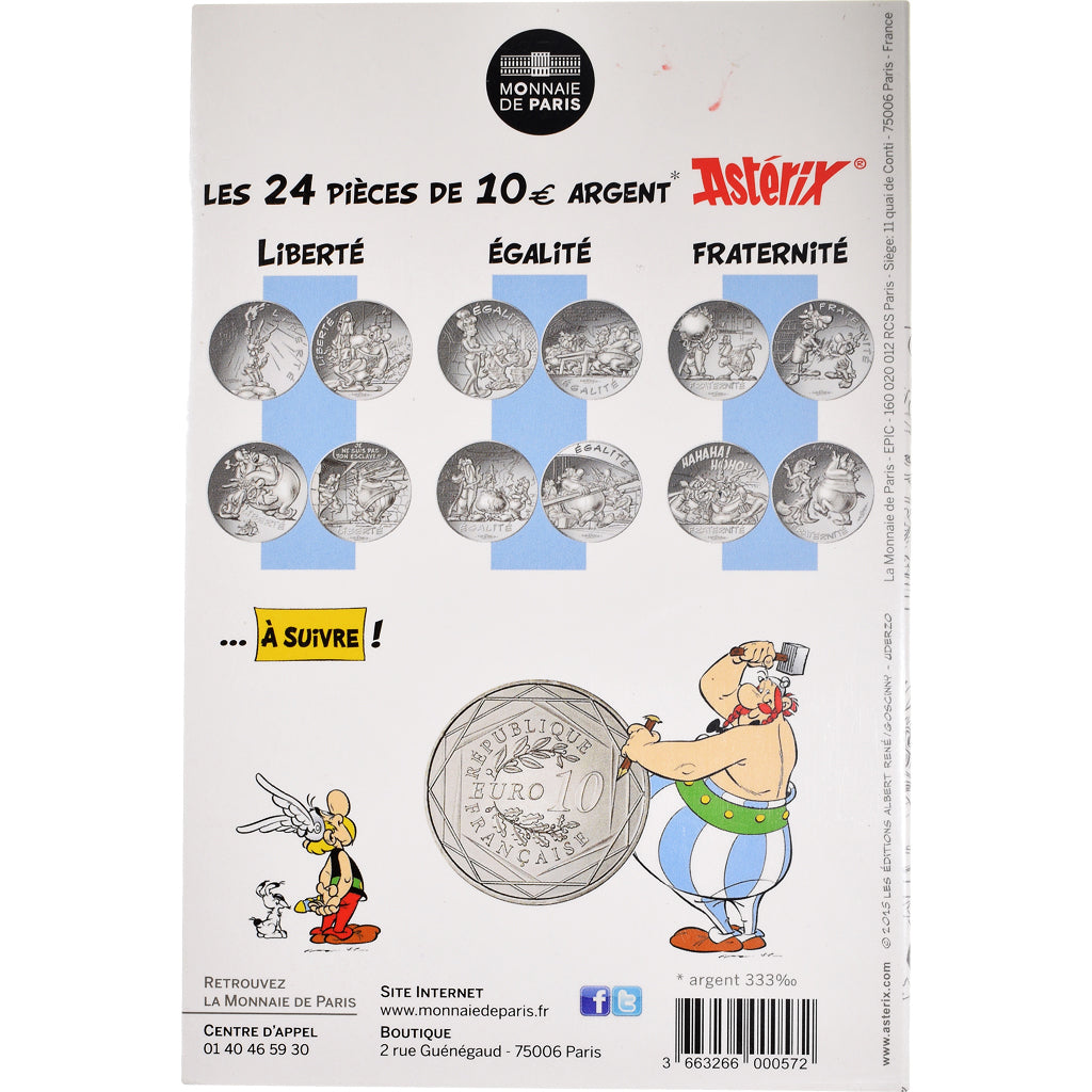 Frankreich, Monnaie de Paris, 10 Euro, Astérix Égalité (Le devin -