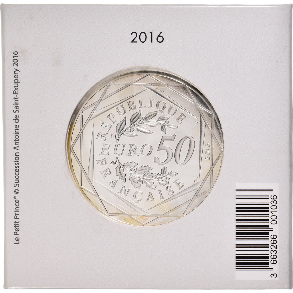 France, Monnaie de Paris, 50 Euro, Petit Prince Beau Voyage, 2016, Paris, FDC