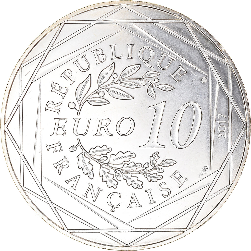 France, Monnaie de Paris, 10 Euro, Jean-Paul Gaultier (L'Outre-mer étincelant)