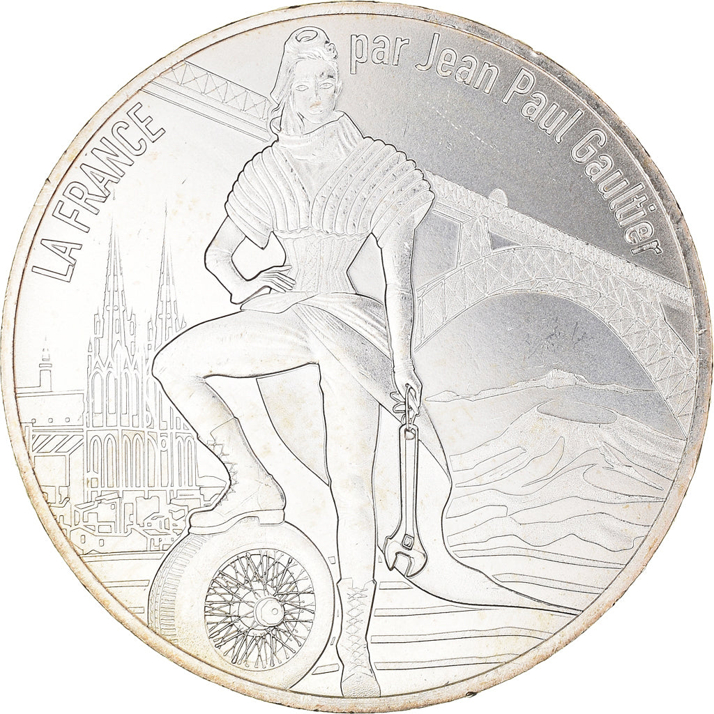 France, Monnaie de Paris, 10 Euro, Jean-Paul Gaultier (L'Auvergne volcanique)