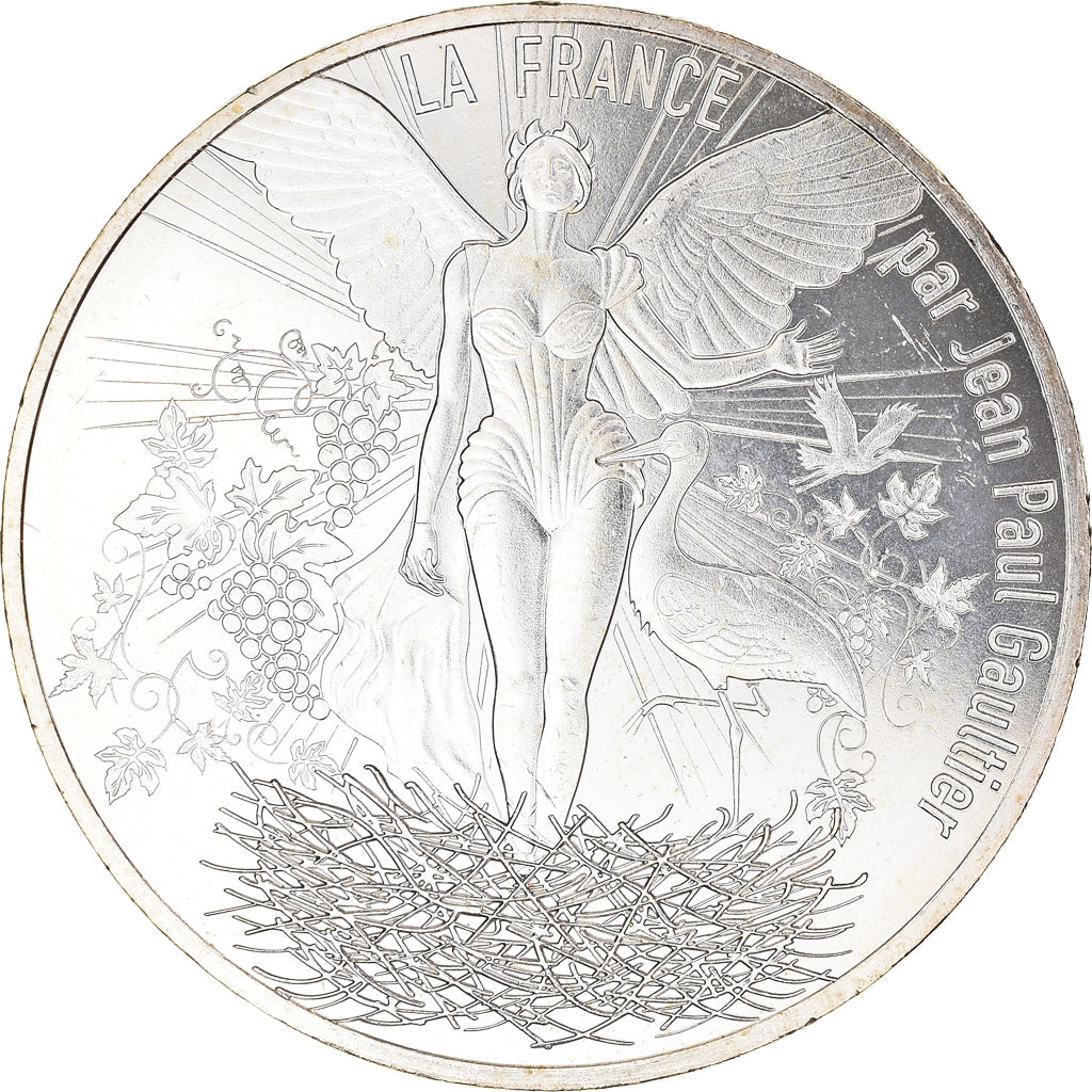 Frankrijk, Parijse munten, 10 Euro, Jean-Paul Gaultier (La Champagne