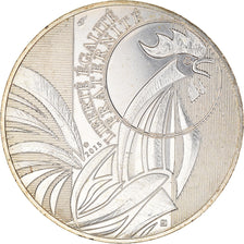 Francia, 10 Euro, Monnaie de Paris, Coq, 2015, SC, Plata, Gadoury:EU727