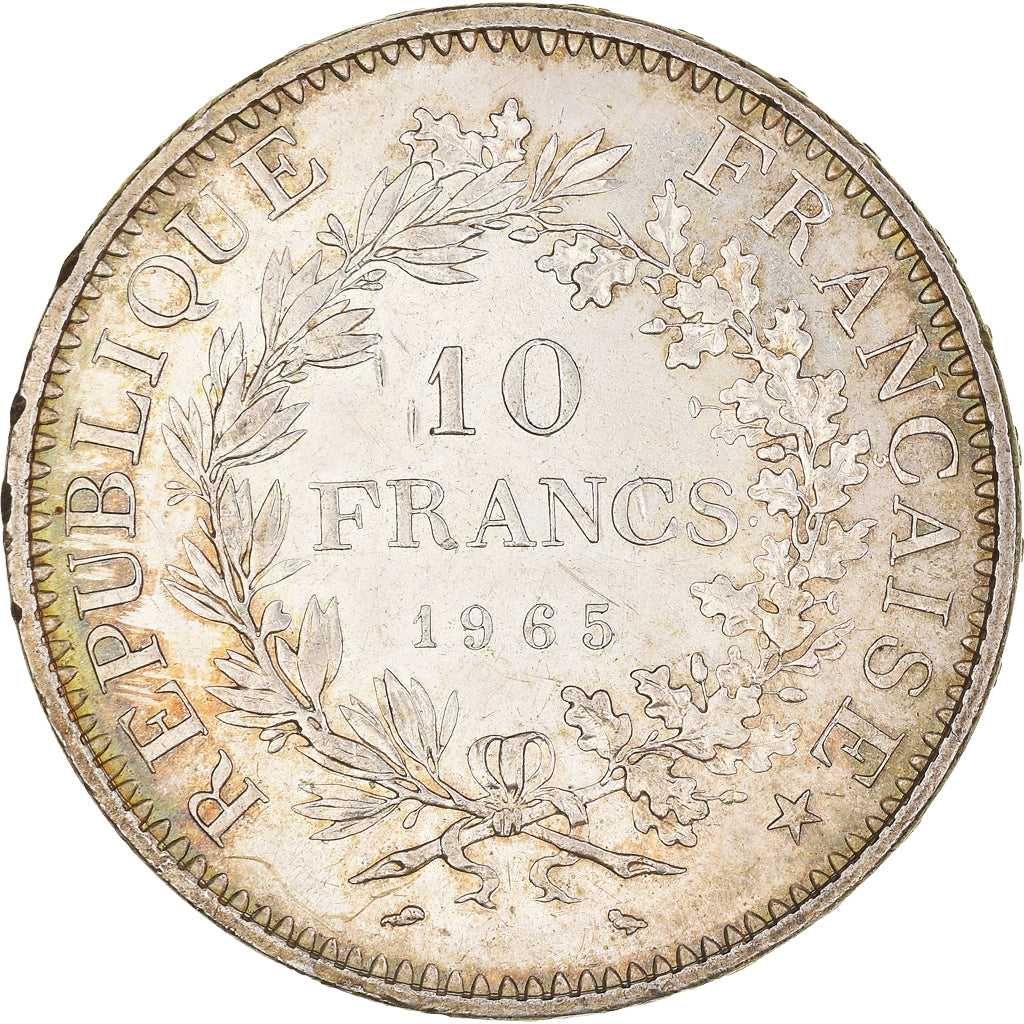 Coin, France, Hercule, 10 Francs, 1965, Paris, Iridescent toning, MS(60-62)