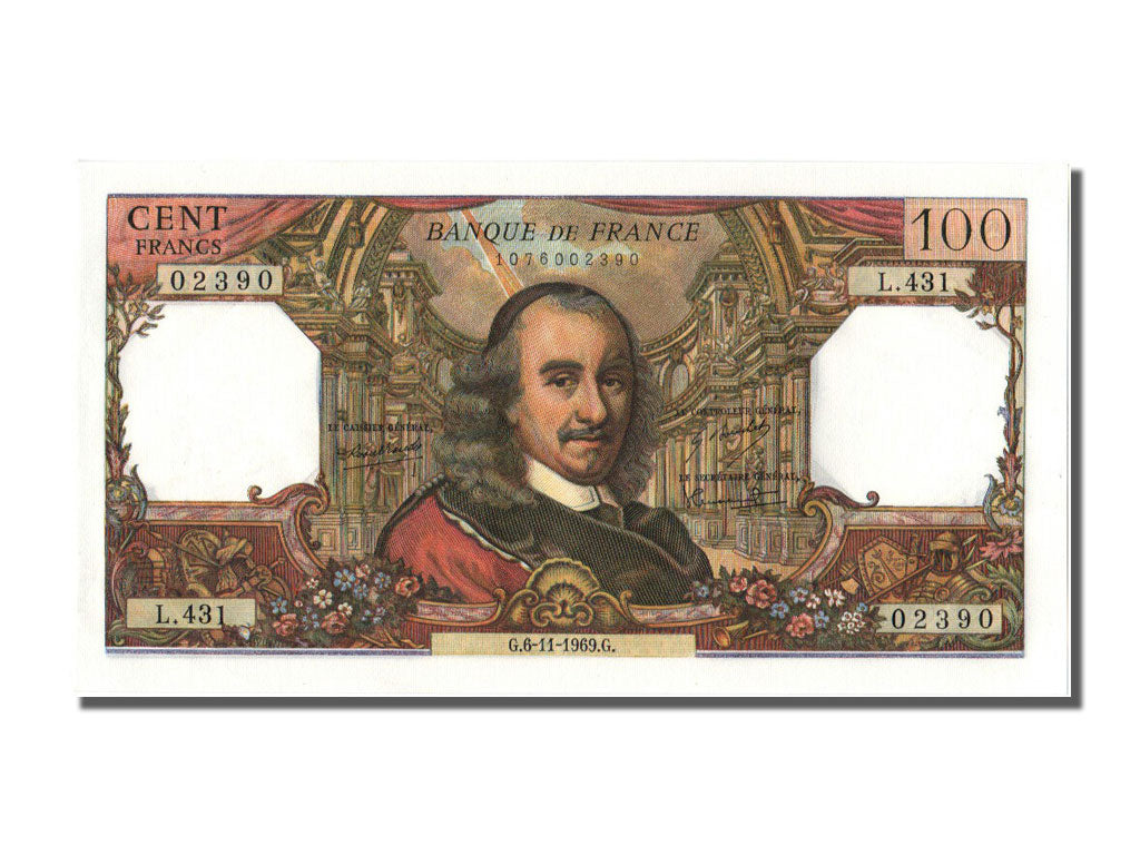 Francia, 100 Francs, 100 F 1964-1979 ''Corneille'', 1969, KM:86b, 1969-11-06,...