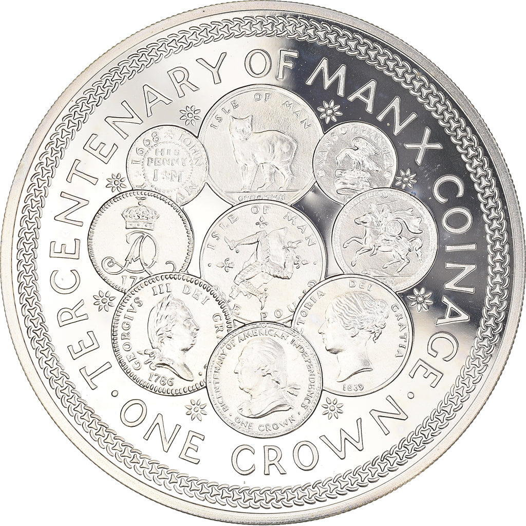 Coin, Isle of Man, Elizabeth II, Manx Coinage, Crown, 1979, Pobjoy Mint, Proof