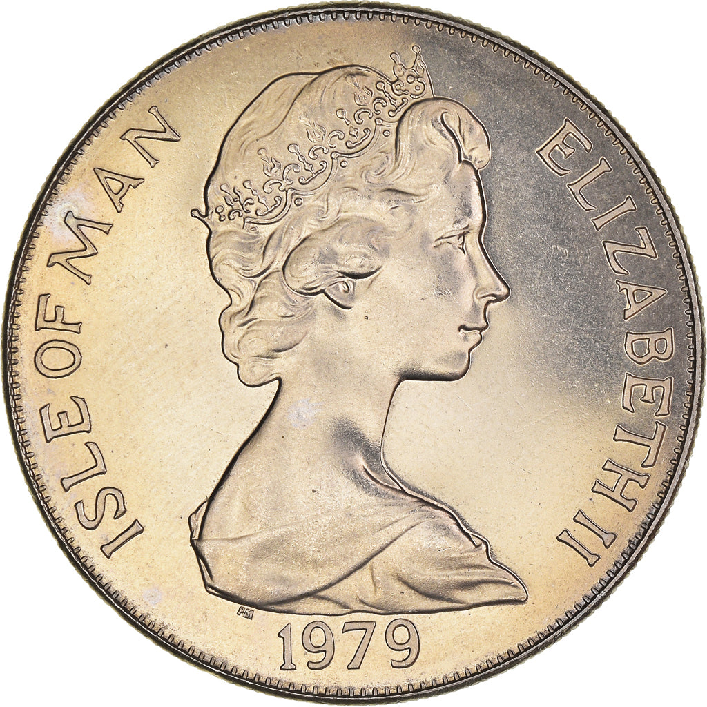 Monnaie, Île de Man, Elizabeth II, Manx Coinage, Crown, 1979, Pobjoy Mint, FDC