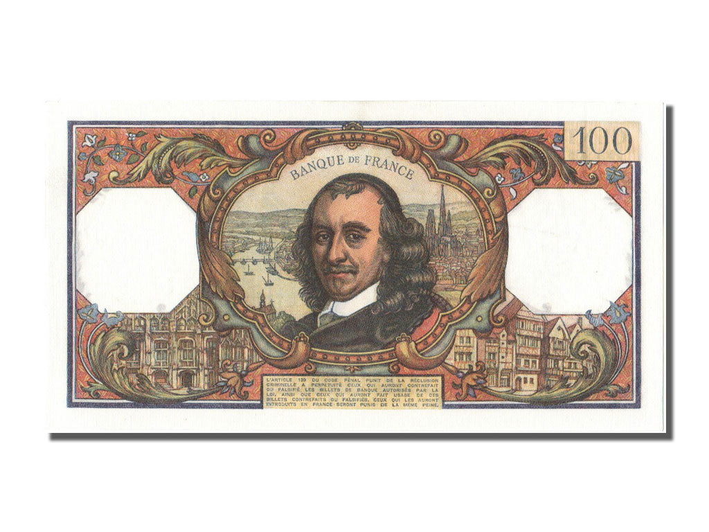 Biljet, Frankrijk, 100 Francs, 100 F 1964-1979 ''Corneille'', 1971, 1971-04-01