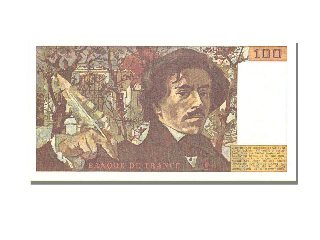 100 Francs Delacroix type 1978