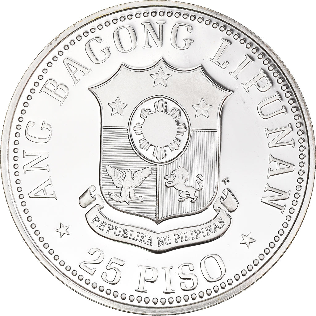 Coin, Philippines, Birth of Quezon, 25 Piso, 1978, Proof, MS(65-70), Silver
