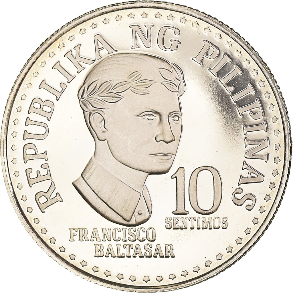 Coin, Philippines, 10 Sentimos, 1978, Proof, MS(65-70), Copper-nickel, KM:207