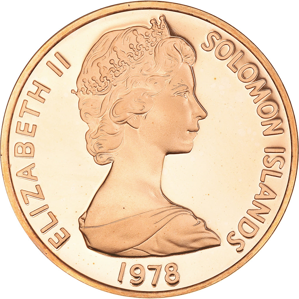 Coin, Solomon Islands, 2 Cents, 1978, Proof, MS(65-70), Bronze, KM:2