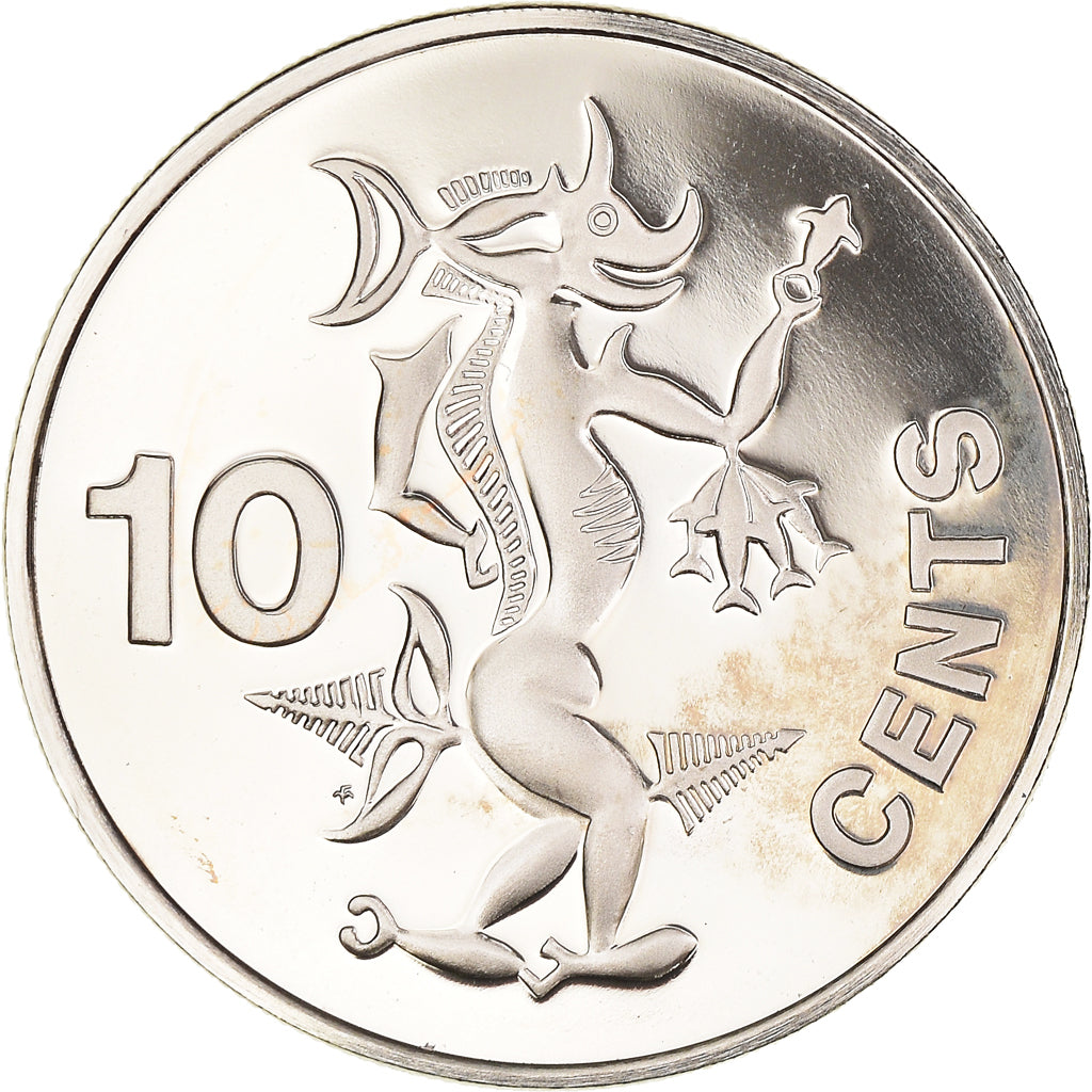 Coin, Solomon Islands, 10 Cents, 1978, Proof, MS(65-70), Copper-nickel, KM:4