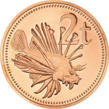Coin, Papua New Guinea, 2 Toea, 1978, Proof, MS(65-70), Bronze, KM:2