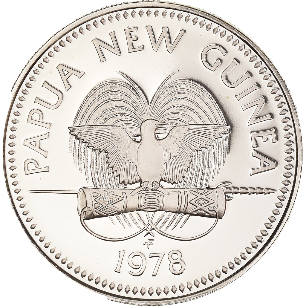 Coin, Papua New Guinea, 10 Toea, 1978, Proof, MS(65-70), Copper-nickel, KM:4