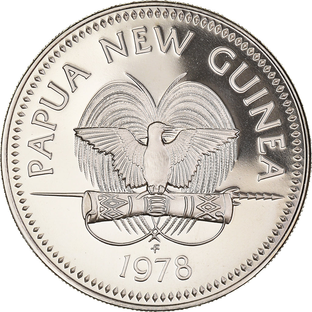 Coin, Papua New Guinea, 20 Toea, 1978, Proof, MS(65-70), Copper-nickel, KM:5