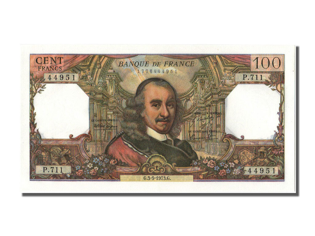 France, 100 Francs, 100 F 1964-1979 ''Corneille'', 1973, KM #149d, 1973-05-03,..