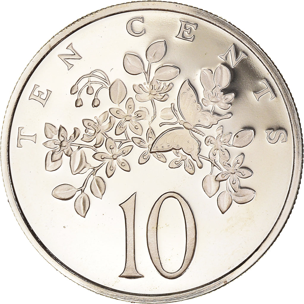 Coin, Jamaica, Elizabeth II, 10 Cents, 1978, Franklin Mint, USA, Proof