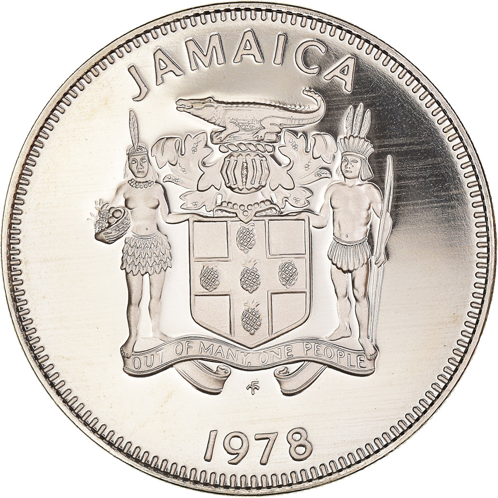 Coin, Jamaica, Elizabeth II, 20 Cents, 1978, Franklin Mint, USA, Proof