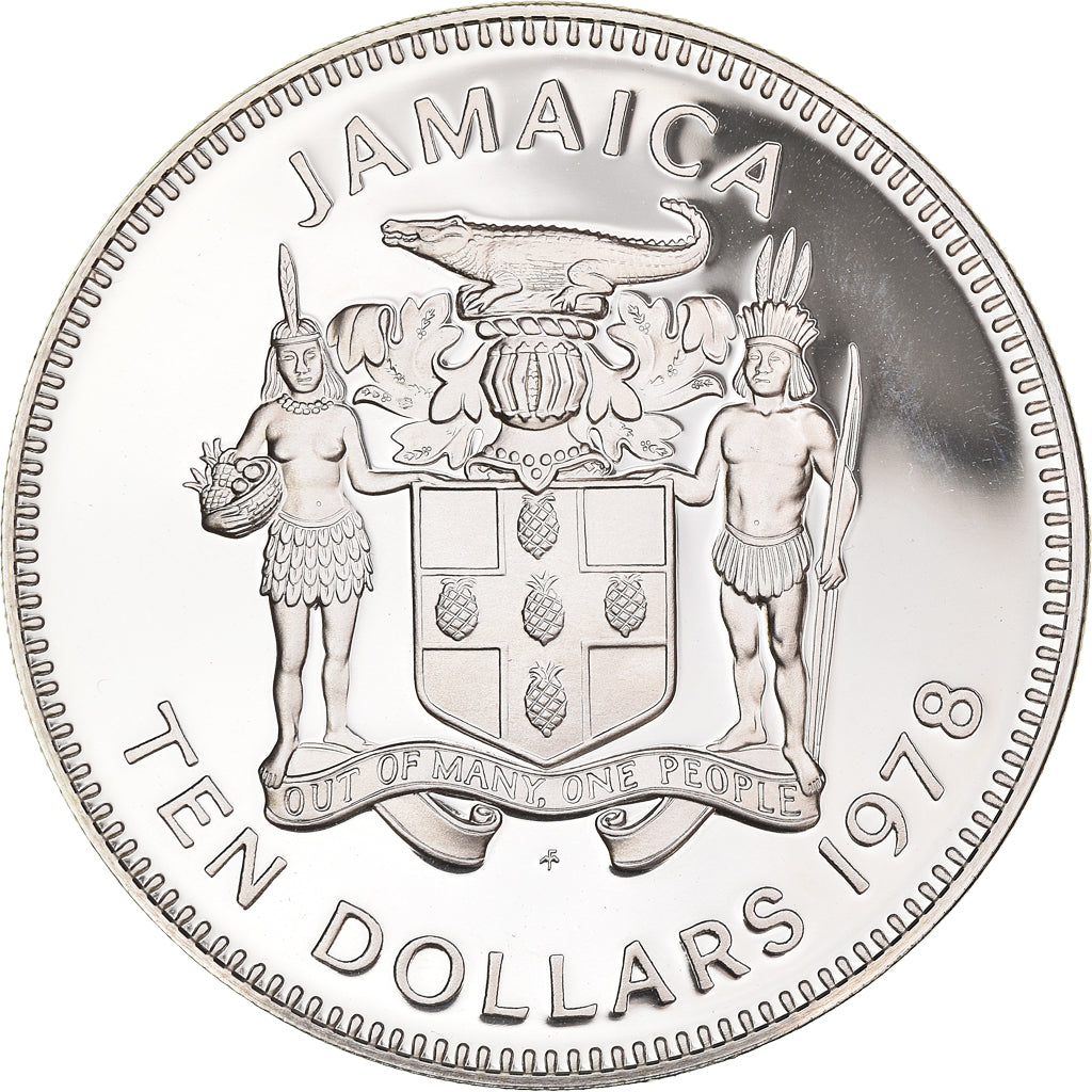 Coin, Jamaica, Elizabeth II, Jamaican Unity, 10 Dollars, 1978, Proof, MS(65-70)