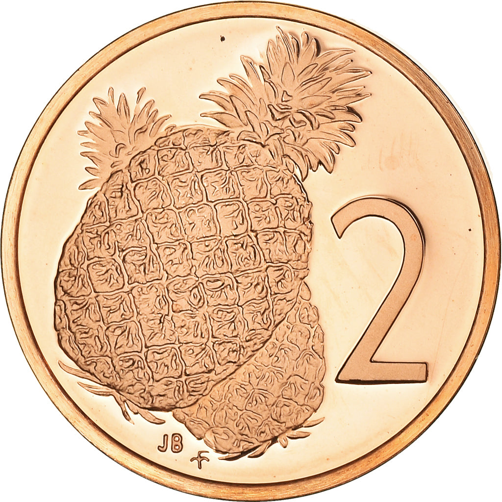 Coin, Cook Islands, Elizabeth II, 2 Cents, 1978, Franklin Mint, USA, Proof