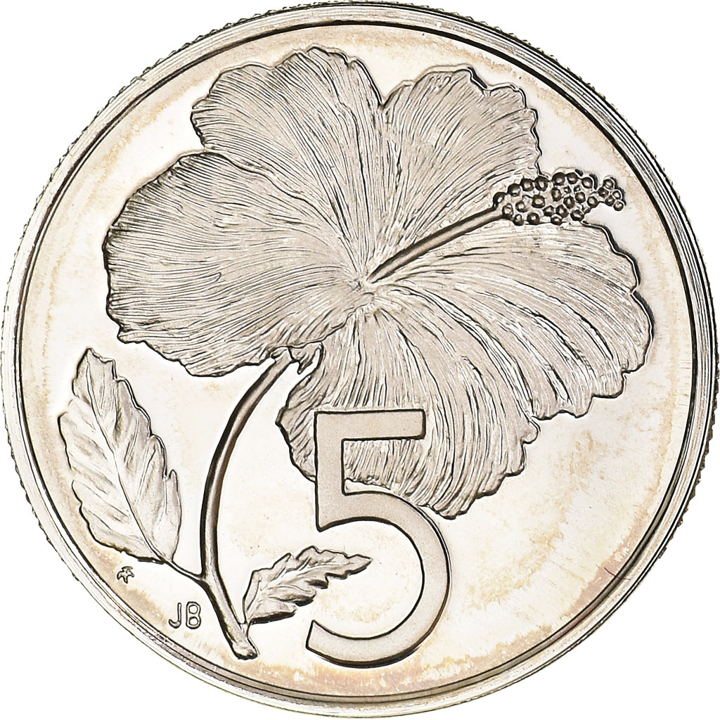 Coin, Cook Islands, Elizabeth II, 5 Cents, 1978, Franklin Mint, USA, Proof