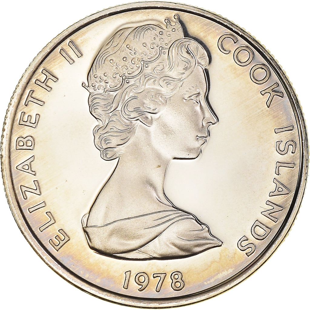 Coin, Cook Islands, Elizabeth II, 5 Cents, 1978, Franklin Mint, USA, Proof