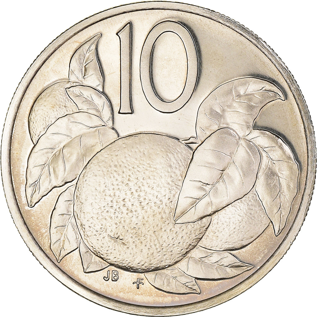 Coin, Cook Islands, Elizabeth II, 10 Cents, 1978, Franklin Mint, USA, Proof