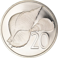 Coin, Cook Islands, Elizabeth II, 20 Cents, 1978, Franklin Mint, USA, Proof