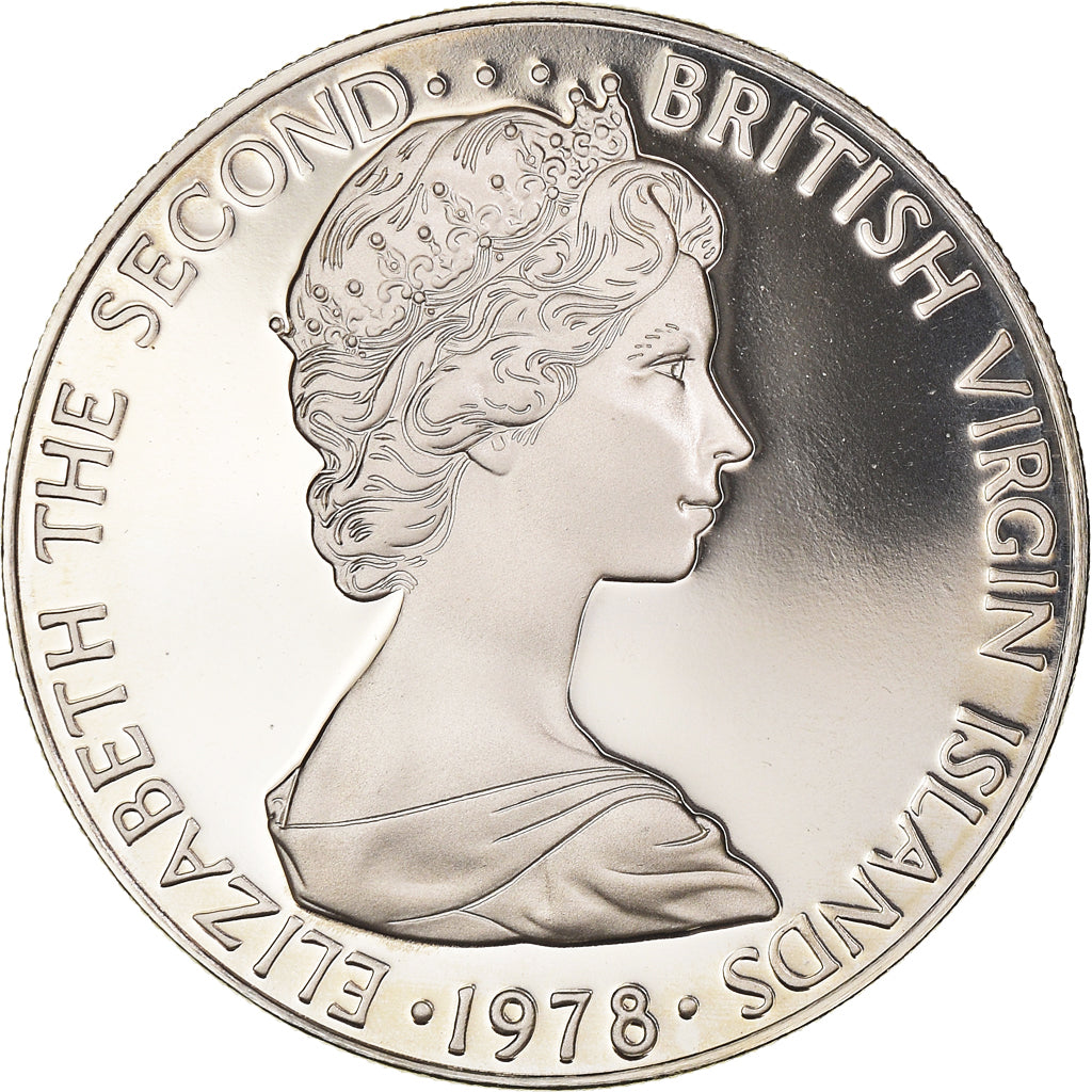 Monnaie, Îles Vierges britanniques, Elizabeth II, 25 Cents, 1978, Proof, FDC