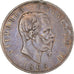 Coin, Italy, Vittorio Emanuele II, 5 Lire, 1865, Torino, VF(30-35), Silver